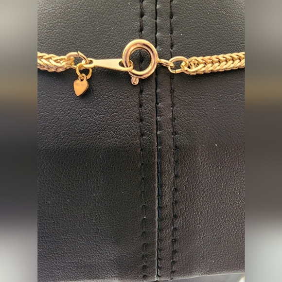 STUNNING Vintage 1/20 14K Gold-Filled Necklace w/Sparkling Crystal Accents NWOT - Picture 7 of 7